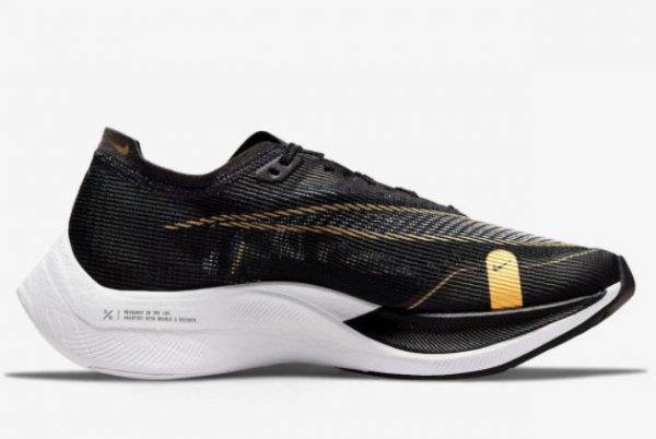 Cheap Nike ZoomX VaporFly NEXT% 2 Gold Coin Black Metallic Gold Coin-White 2021 For Sale CU4123-001-1