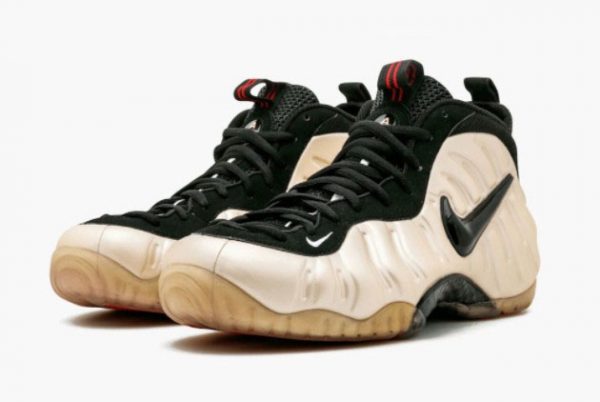 Latest Nike Air Foamposite Pro HOH Pearl Pearl White Black-True Red 2021 For Sale 378829-201-1