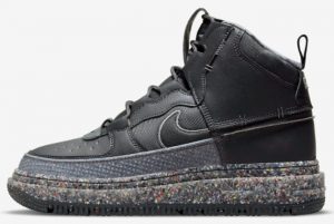 Latest Nike Air Force 1 Boot Crater Dark Smoke Grey Black-Smoke Grey 2021 For Sale DD0747-001