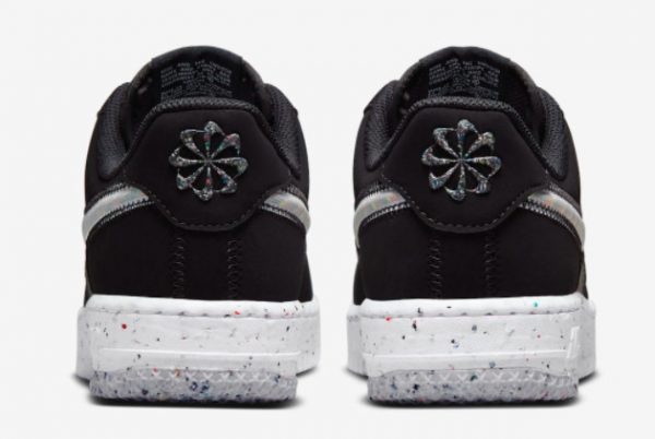 Latest Nike Air Force 1 Crater Black Colorful Swooshes 2021 For Sale DH0927-001-3