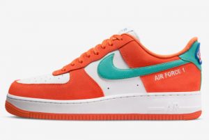 Latest Nike Air Force 1 Low Athletic Club White Orange-Teal 2021 For Sale DH7568-800