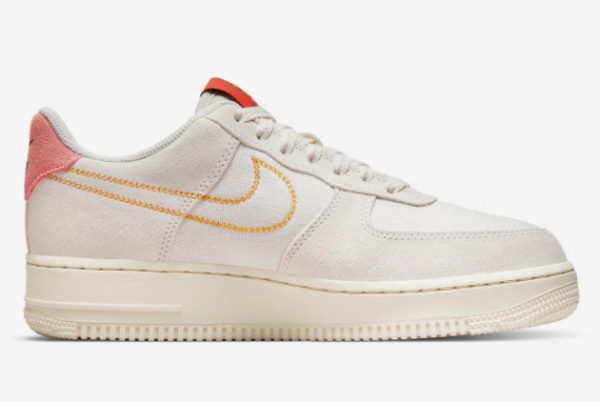 Latest Nike Air Force 1 Low WMNS Burlap Suede Rock and Roll 2021 For Sale DQ7656-100-1