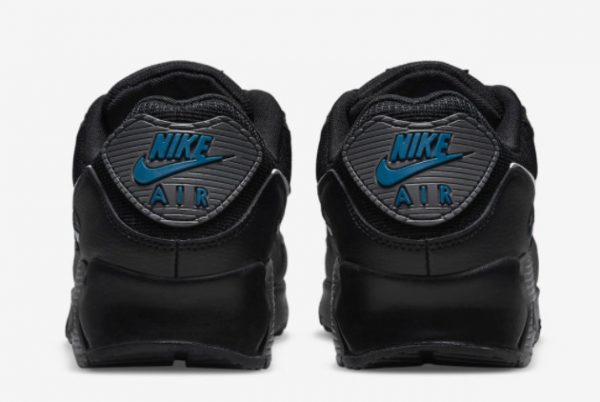 Latest Nike Air Max 90 Black Grey Blue 2021 For Sale DR0145-002-3