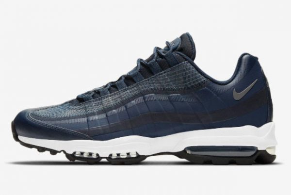Latest Nike Air Max 95 Ultra Navy Reflective Navy White 2021 For Sale DJ4284-400