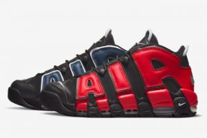 Latest Nike Air More Uptempo Observe Black/University Red/Midnight Navy/White 2021 For Sale DJ4400-001