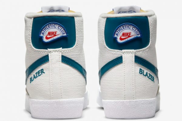 Latest Nike Blazer Mid ’77 Athletic Club White Grey-Teal 2021 For Sale DQ8596-100-3