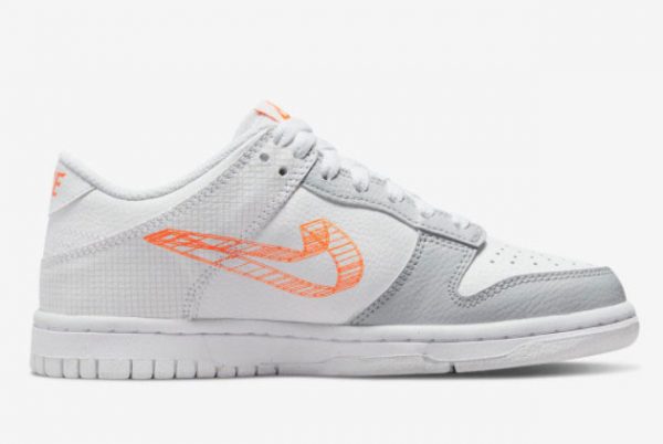 latest nike dunk low gs 3d swoosh 2021 for sale dr0171 100 1 600x402