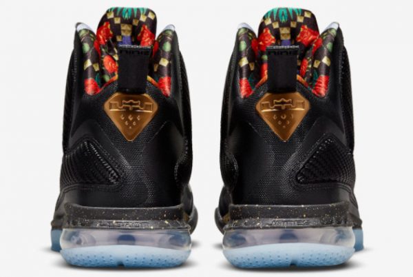 Latest Nike LeBron 9 Watch The Throne Black Metallic Gold 2021 For Sale DO9353-001-3