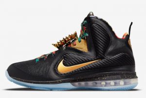 Latest Nike LeBron 9 Watch The Throne Black Metallic Gold 2021 For Sale DO9353-001