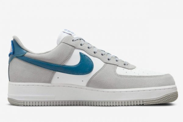 New Nike Air Force 1 Low Athletic Club Light Smoke Grey Marina-White 2021 For Sale DH7568-001-1