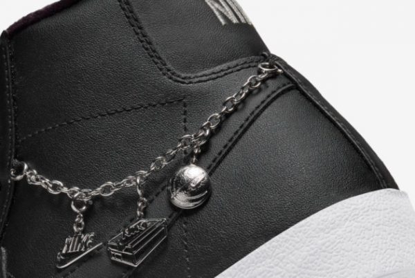 New Nike Blazer Mid LX Lucky Charms Black Black-Metallic Silver 2021 For Sale DM0850-001-4