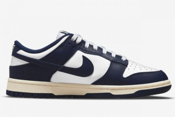 Cheap Nike boys Dunk Low Vintage Navy White Midnight Navy 2022 For Sale DD1503-115-1