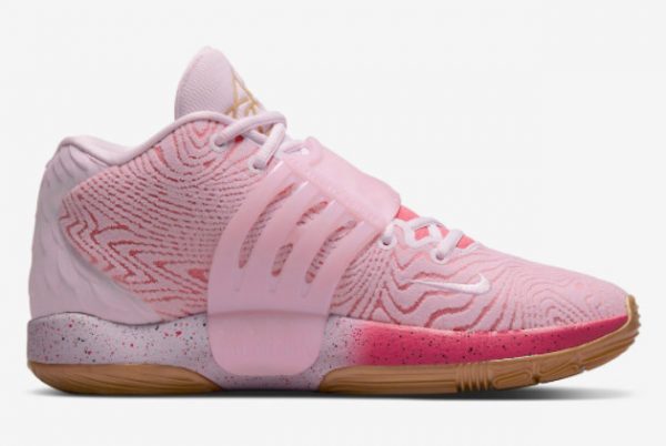 Cheap Nike KD 14 Aunt Pearl Pink Gold 2022 For Sale DC9379-600-1