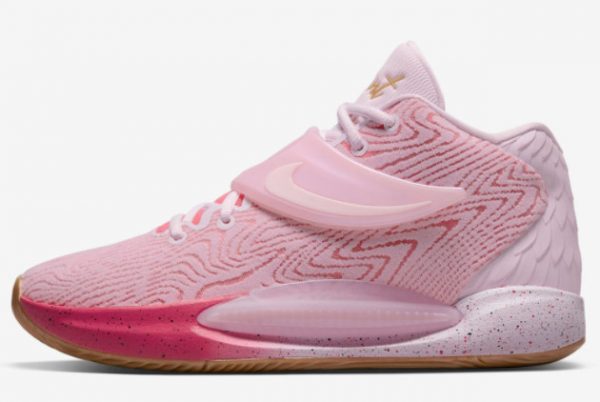 Cheap Nike KD 14 Aunt Pearl Pink Gold 2022 For Sale DC9379-600