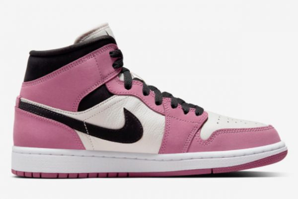 Latest Air Jordan 1 Mid Wmns Berry White Berry Pink-Black 2022 For Sale DC7267-500-1