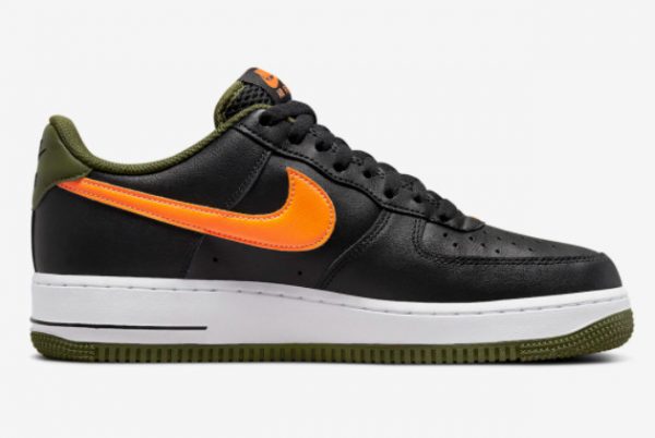 Latest Nike Air Force 1 Low Hoops Black University Gold-Rough Green-White 2022 For Sale DH7440-001-1