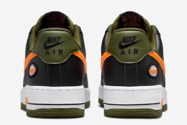 Latest Nike Air Force 1 Low Hoops Black University Gold-Rough Green-White 2022 For Sale DH7440-001-3