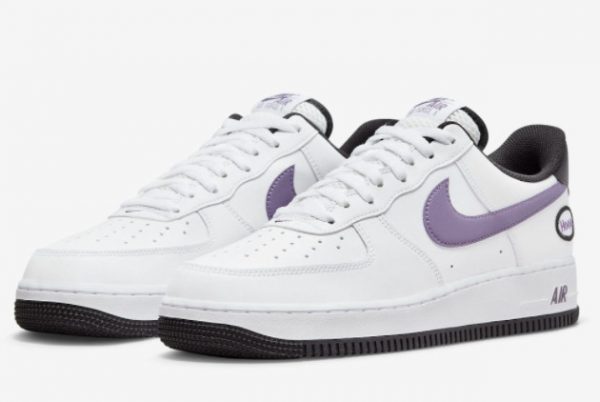 Latest Nike Air Force 1 Low Hoops White Canyon Purple-Black-White 2022 For Sale DH7440-100-2