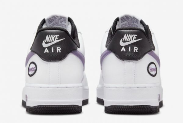 Latest Nike Air Force 1 Low Hoops White Canyon Purple-Black-White 2022 For Sale DH7440-100-3
