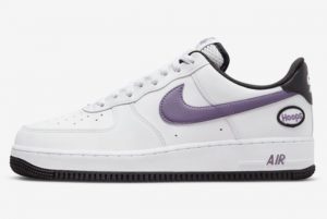 Latest australia Nike Air Force 1 Low Hoops White Canyon Purple-Black-White 2022 For Sale DH7440-100