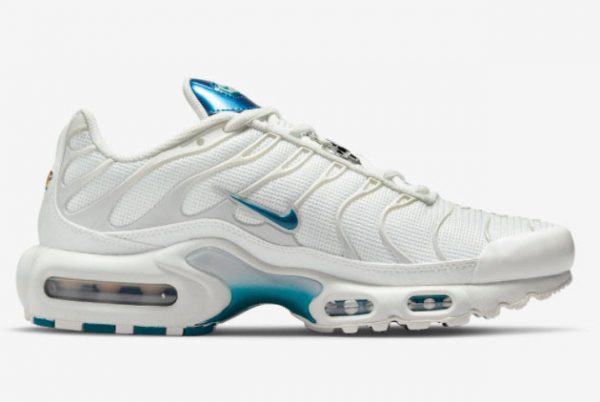 Latest Nike Air Max Plus Ring Bling White Metallic Blue 2022 For Sale DR7853-100-1