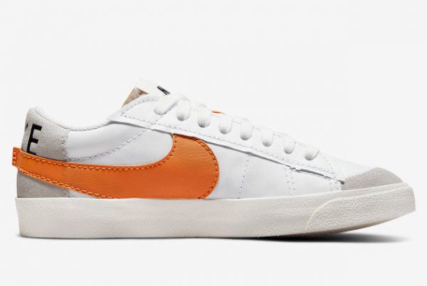 Latest Nike Blazer Low Jumbo White Orange 2022 For Sale DN2158-100-1