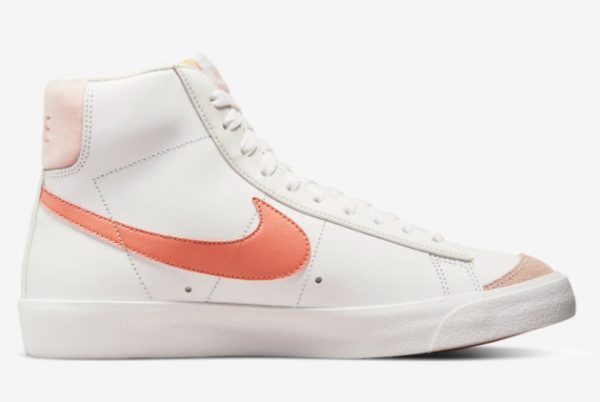 Latest Nike Blazer Mid 77 Lea Light Madder Root Summit White 2022 For Sale DR7876-100-1