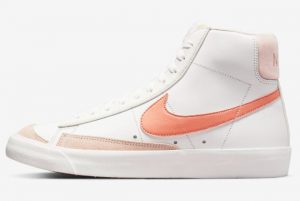 Latest Nike Blazer Mid 77 Lea Light Madder Root Summit White 2022 For Sale DR7876-100