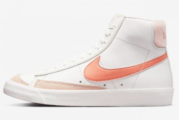 Latest Nike Blazer Mid 77 Lea Light Madder Root Summit White 2022 For Sale DR7876-100
