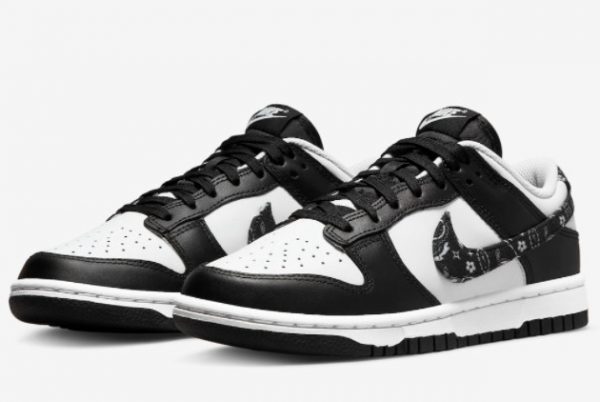 Latest Nike Dunk Low Black Paisley 2022 For Sale DH4401-100-2