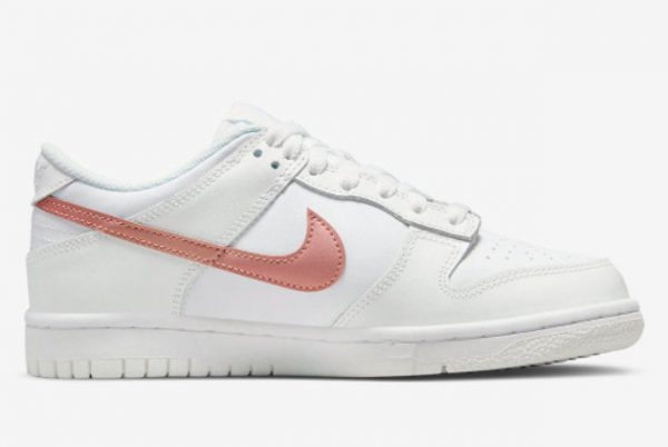 Latest Nike Dunk Low GS White Pink For Sale DH9765-100-1