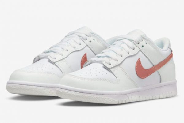 Latest Nike Dunk Low GS White Pink For Sale DH9765-100-2