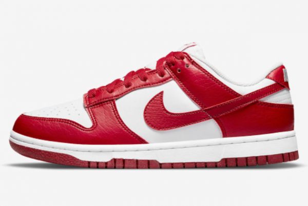 Latest Nike Dunk Low Next Nature University Red University Red White 2022 For Sale DN1431-101