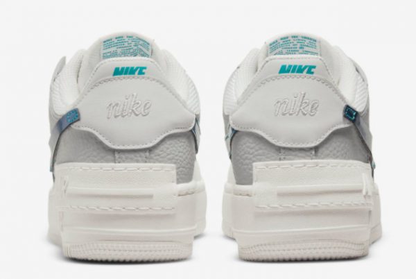 Latest Nike WMNS Air Force 1 Shadow Metallic Teal 2022 For Sale DR7856-100-3