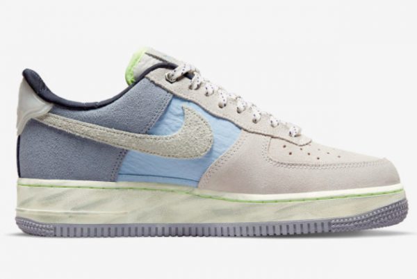 New Nike Air Force 1 ’07 LX Mountain White Greystone-Light Blue 2022 For Sale DO2339-114-1