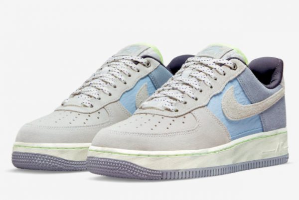 New Nike Air Force 1 ’07 LX Mountain White Greystone-Light Blue 2022 For Sale DO2339-114-2