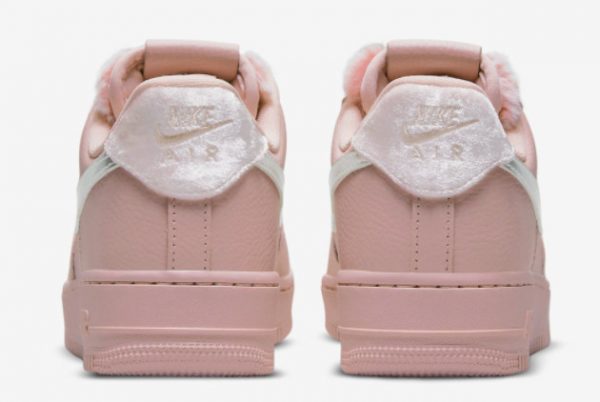 New Nike Air Force 1 Low WMNS Pink Fur 2021 For Sale DO6724-601-3