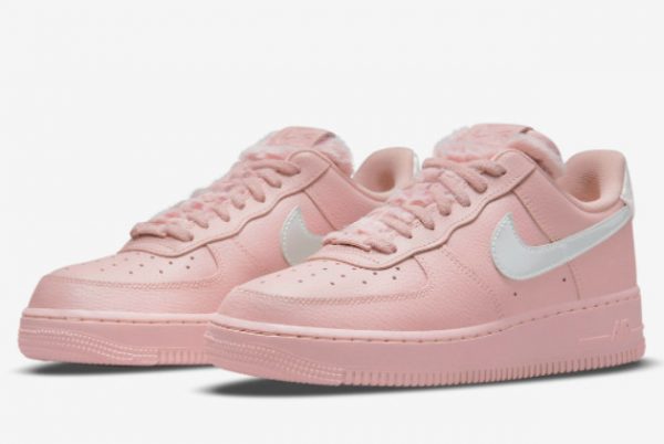 New Nike Air Force 1 Low WMNS Pink Fur 2021 For Sale DO6724-601-2