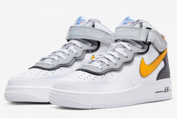 New Nike Air Force 1 Mid Athletic Club White Black-Yellow 2022 For Sale DH7451-101-2