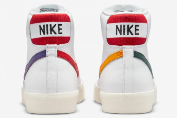 New Nike Blazer Mid EMB White Red-Purple-Yellow-Green 2022 For Sale DQ7777-100-3