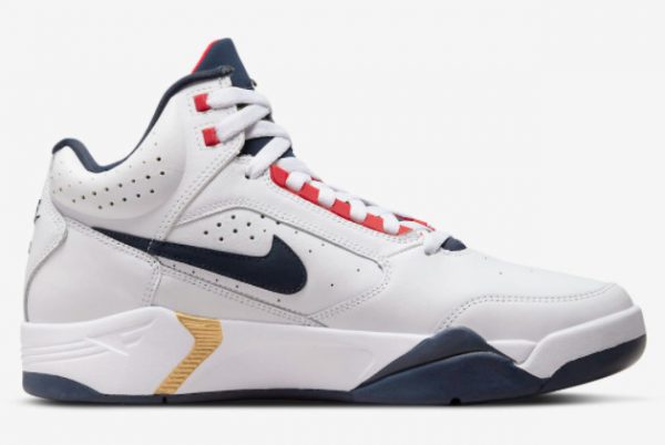 Cheap Nike Air Flight Lite Mid Olympic White Blue-Red 2022 For Sale DJ2518-102-1