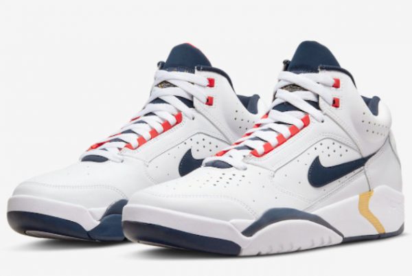 Cheap Nike Air Flight Lite Mid Olympic White Blue-Red 2022 For Sale DJ2518-102-2