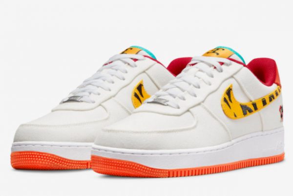 Cheap Nike Air Force 1 Low Year of the Tiger White Orange 2022 For Sale DR0147-171-2
