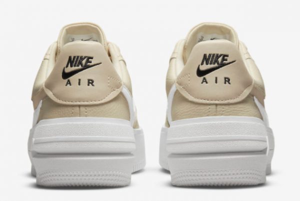 Latest Nike Air Force 1 PLT.AF.ORM Fossil Fossil Sail-Summit White-Black 2022 For Sale DJ9946-200-3