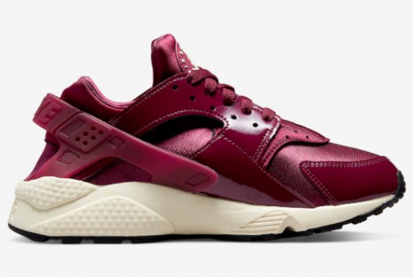 Latest Nike Air Huarache Team Red Bordeaux Patent 2022 For Sale DQ8584-600-1