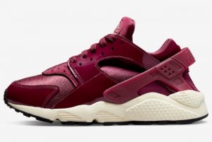 Latest Nike Air Huarache Team Red Bordeaux Patent 2022 For Sale DQ8584-600