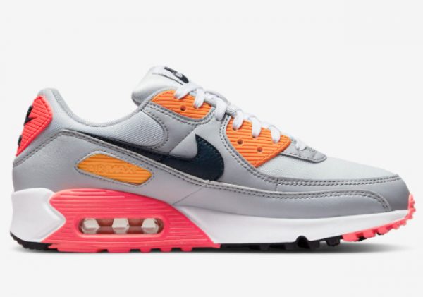 Latest Nike Air Max 90 Grey Multi-Color 2022 For Sale DH5072-001-1