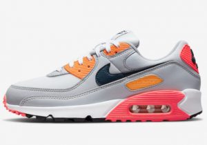 Latest Nike Air Max 90 Grey Multi-Color 2022 For Sale DH5072-001