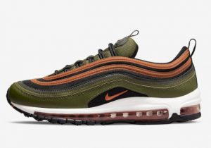 Latest Nike Air Max 97 Black Olive 2022 For Sale DQ4687-300