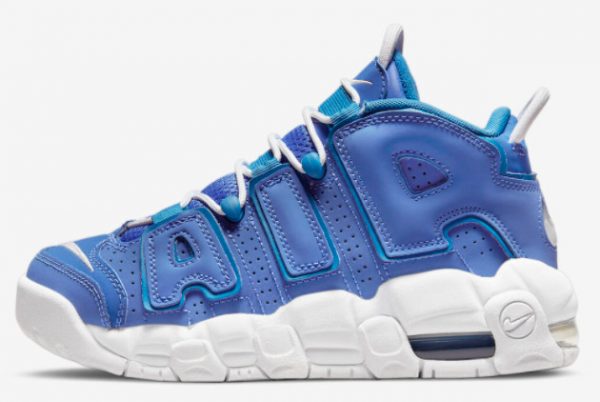 Latest Nike Air More Uptempo GS Blue White 2022 For Sale DM1023-400